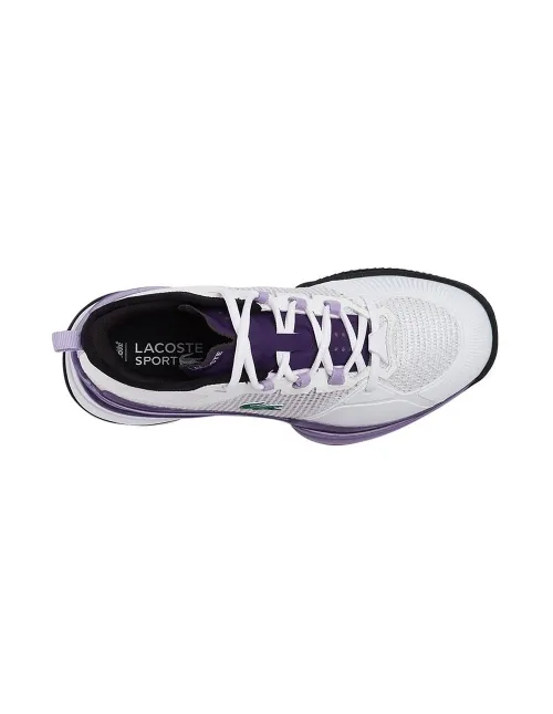 Lacoste Ag-Lt21 Ultra Blanco Morado Mujer | Ofertas de pádel